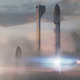 An artist’s rendering of the Interplanetary Transport System (Image: SpaceX)